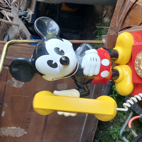 Rare Unique Vintage MCM Collectable Mickey Mouse Rotary Phone Lamp Walt Disney - Picture 3 of 15